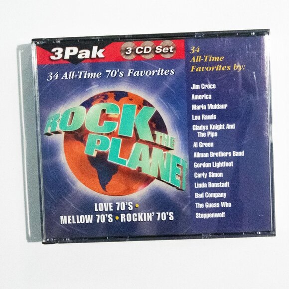 3Pak 3 CD Set Rock The Planet Vol. 3 34 All-Time 70s Favorites Love Mellow Rocki - Picture 1 of 5